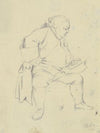 Sitting fat man