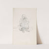 Sitting female figure (Between 1844 and 1854) by Adolph Tidemand