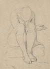 Sitting female nude