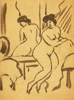 Sitting Female Nude