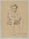 Sitting male nude (1880)