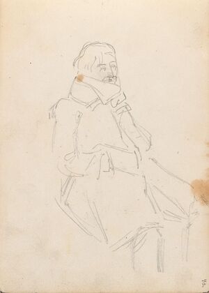 Sitting man (1838)