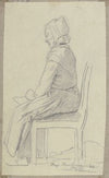 Sitting old woman