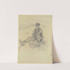 Sitting shepherd by Rudolf Gudden