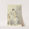 Sitting woman by Johann Georg von Dillis