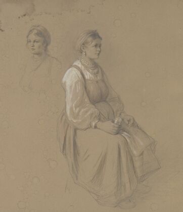 Sitting woman