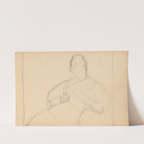 Sitting woman by Signe Scheel