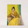Sitzende Dame im Korbstuhl by Koloman Moser