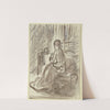 Sitzende Frau in Rückansicht by Philipp Rumpf