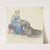 Sitzende Mutter, an ihren Schoß gelehnt ein junges Mädchen (1827) by Marie Ellenrieder