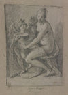 Sitzende Venus und stehender Amor mit Schale