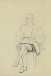 Sitzender Hartmut aus ‘Ritter Hartmut von Kronberg bei dem Reformator Oecolampadius in Basel’