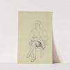 Sitzender Hartmut aus &#039;Ritter Hartmut von Kronberg bei dem Reformator Oecolampadius in Basel&#039; by Victor Müller