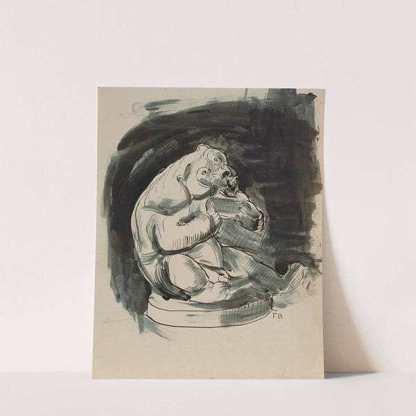 Sitzender malayischer Bär by Franz Barwig the Elder
