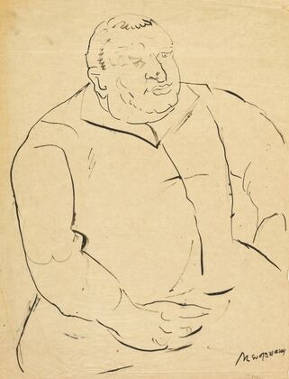 Sitzender Mann (1920-1925)