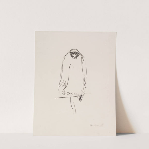 Sitzender Raubvogel. Adler (1908) by Edvard Munch