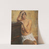 Sitzender weiblicher Akt by Willy Jaeckel