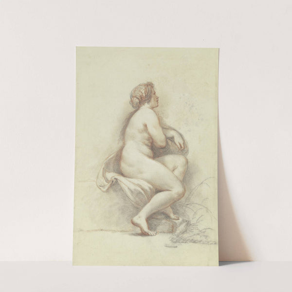 Sitzender weiblicher Akt nach rechts by Francesco Zuccarelli