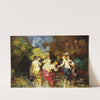 six bathers by Adolphe Monticelli