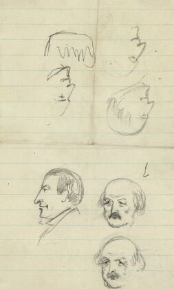 Six bust sketches