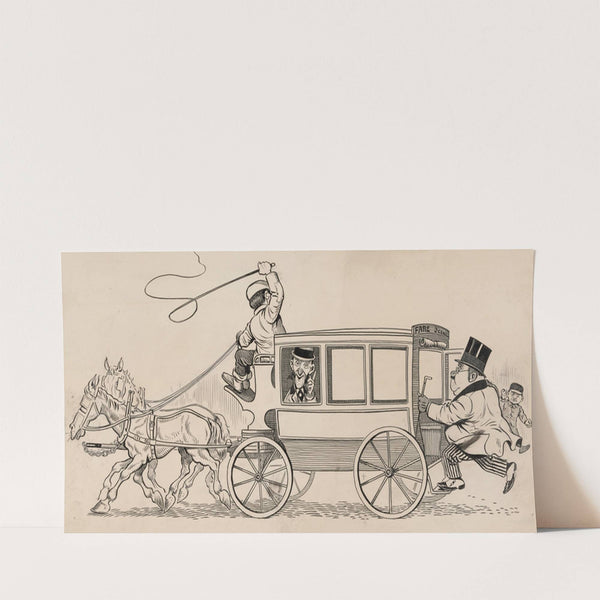 Twelve comic strip frames of Arabic woman running away with young man after argument with her father Pl.1 by Franklin Morris Howarth