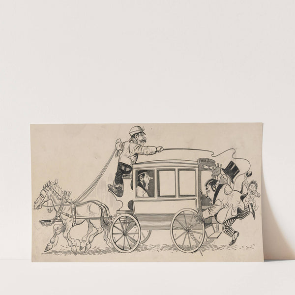 Twelve comic strip frames of Arabic woman running away with young man after argument with her father Pl.10 by Franklin Morris Howarth