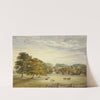 Six Cows Grazing before Country House by Elizabeth Murray