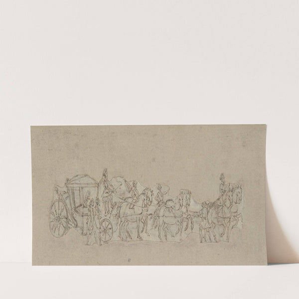 Six-horse carriage by Jacques Callot