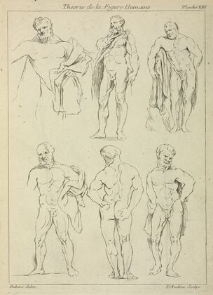 Six male figures