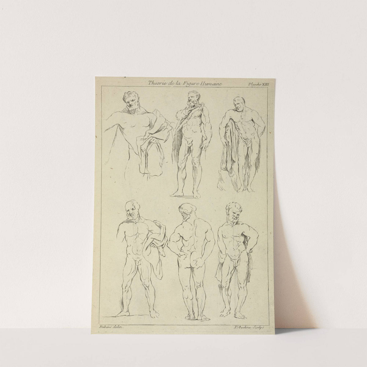 Six male figures by Peter Paul Rubens
