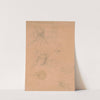 Six sketches of figures by Adolph Metzner