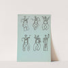 Six Studies of Dancing Figures by Henri Gaudier-Brzeska