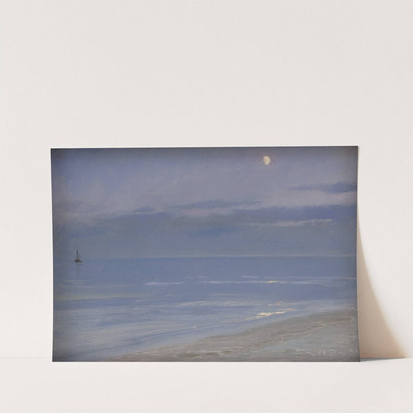 Skagen Beach in Moonlight by Peder Severin Krøyer