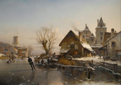Skaters On The Canal