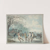 Skaters on the Serpentine in Hyde Park by Julius Caesar Ibbetson