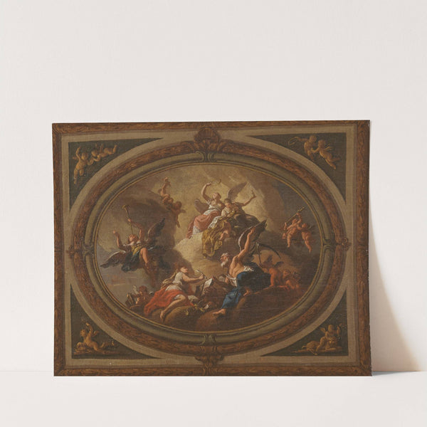 Sketch for an oval ceiling (ca. 1705) by Louis Laguerre