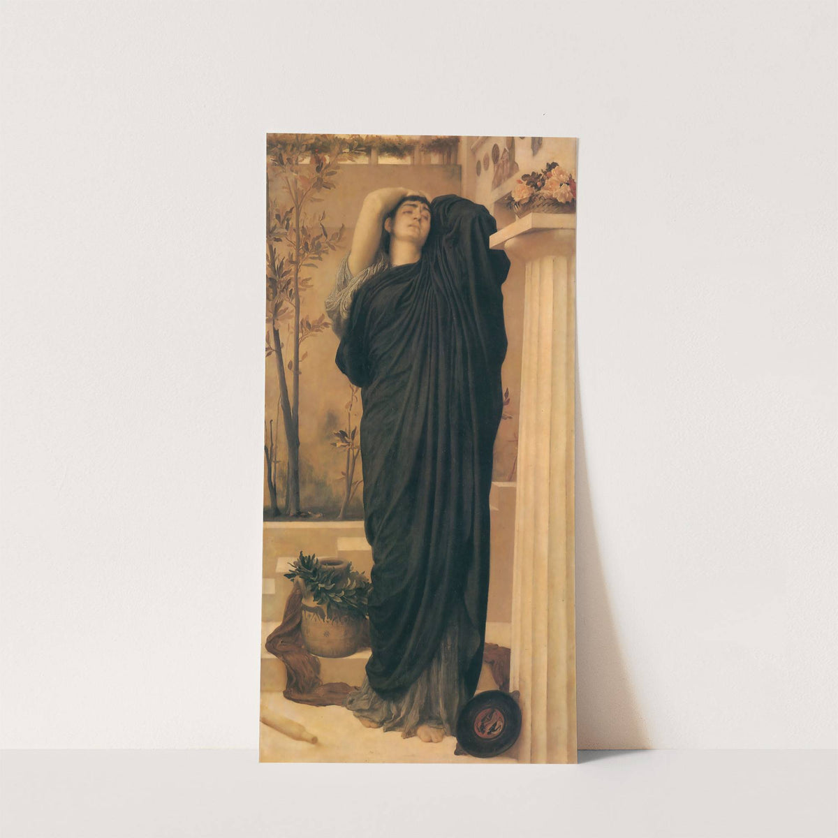 Sketch for drapery in 'Greek Girls Playing at Ball' by Frederic Leighton