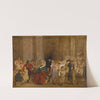 Sketch For The General Post Office, One Minute To Six by George Elgar Hicks