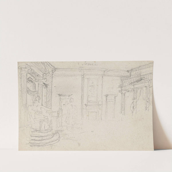 Sketch for the Interior of the Maryland State House, Annapolis (1783) by John Trumbull