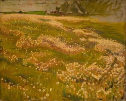 Sketch for The Knight and the Maiden (Dandelion Meadow)