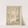 Sketch for the Painting Lonely Horse by Cyprián Majerník