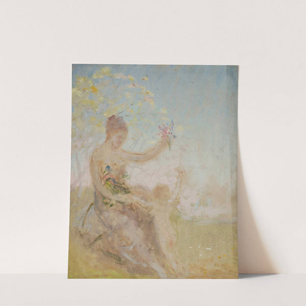 Sketch for the panel “Springtime” for the Bakhchi-Dere villa in Yalta by Jan Ciągliński