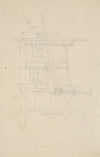 Sketch of a fire engine showing only one bell