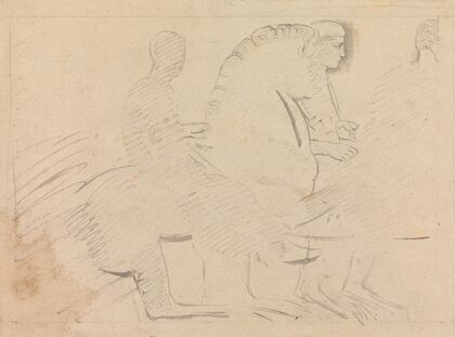 Sketch of a Horseman, From the Parthenon Frieze