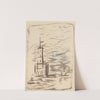 Sketch of a landscape by Zygmunt Waliszewski