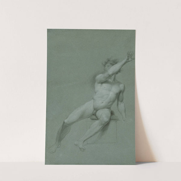 Sketch of a male nude- life study by John Trumbull