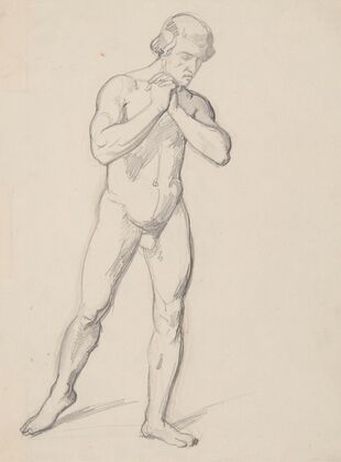 Sketch of a nude male (1842)