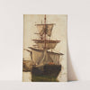 Sketch of a sailing ship no. 1 by Petrus van der Velden