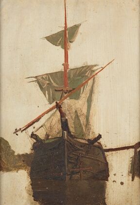 Sketch of a sailing ship no. 2