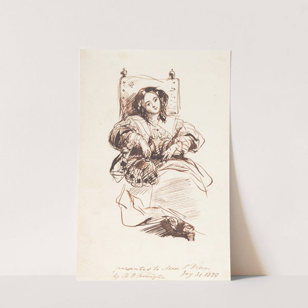 Sketch of a Woman by Richard Parkes Bonington